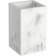 Стакан для зубных щеток WasserKRAFT Kammel K-9128 Белый мрамор