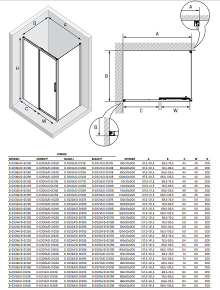 Душевой уголок New Trendy Prime Chrome 130х90 R D-0305A/D-0124B профиль Хром стекло прозрачное Душевой уголок New Trendy Prime Chrome 130х90 R D-0305A/D-0124B профиль Хром стекло прозрачное