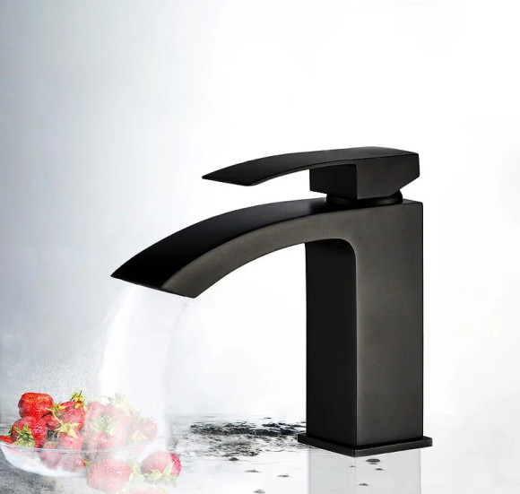 Смеситель для раковины ALMAes Luara TVZ-0902 Черный матовый Смеситель для раковины ALMAes Luara TVZ-0902 Черный матовый