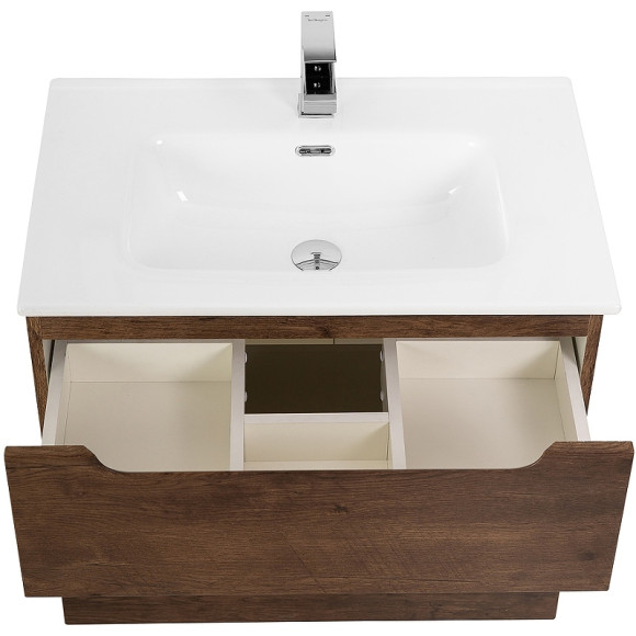 Тумба под раковину BelBagno Etna-H60 80 ETNA-H60-800-2C-SO-RW-P подвесная Rovere Moro