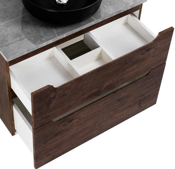 Тумба под раковину BelBagno Etna-H60 80 ETNA-H60-800-2C-SO-RW-P подвесная Rovere Moro