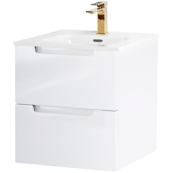 Тумба под раковину BelBagno Etna 50 ETNA-500-2C-SO-BL подвесная Bianco Lucido Тумба под раковину BelBagno Etna 50 ETNA-500-2C-SO-BL подвесная Bianco Lucido