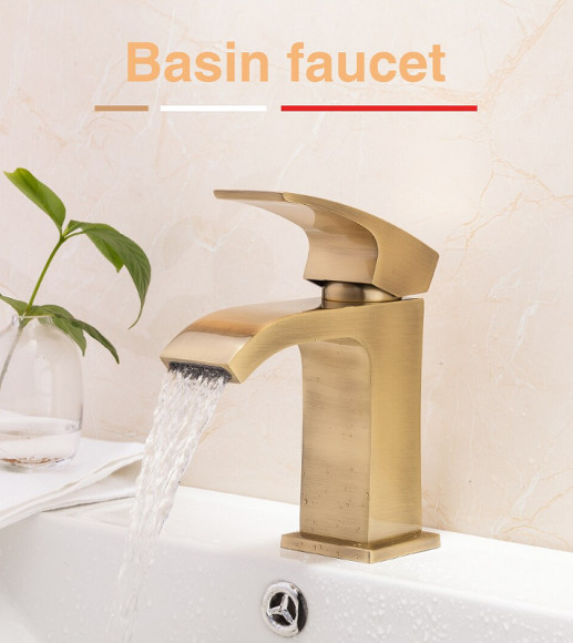 Смеситель для раковины Gappo G07-4 G1007-4 Бронза