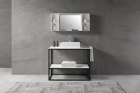 Консоль под раковину Abber Stein 100 AS2631 Белая матовая Консоль под раковину Abber Stein 100 AS2631 Белая матовая