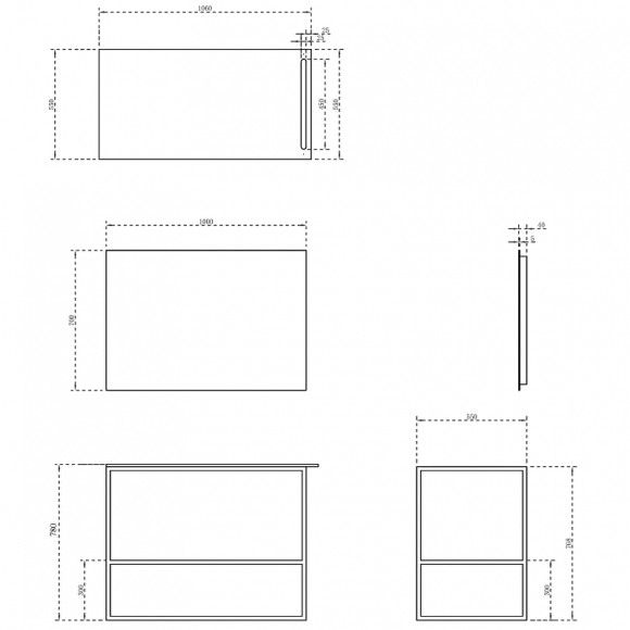Консоль под раковину Abber Stein 100 AS2631 Белая матовая Консоль под раковину Abber Stein 100 AS2631 Белая матовая