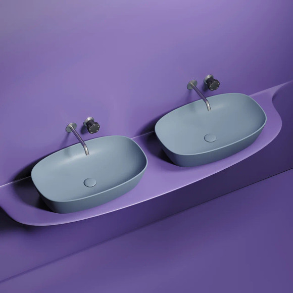 Раковина-чаша Ceramicanova Element 60 CN6049MHL Серо-голубая матовая Раковина-чаша Ceramicanova Element 60 CN6049MHL Серо-голубая матовая