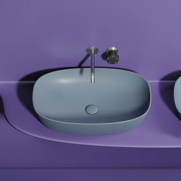 Раковина-чаша Ceramicanova Element 60 CN6049MHL Серо-голубая матовая Раковина-чаша Ceramicanova Element 60 CN6049MHL Серо-голубая матовая