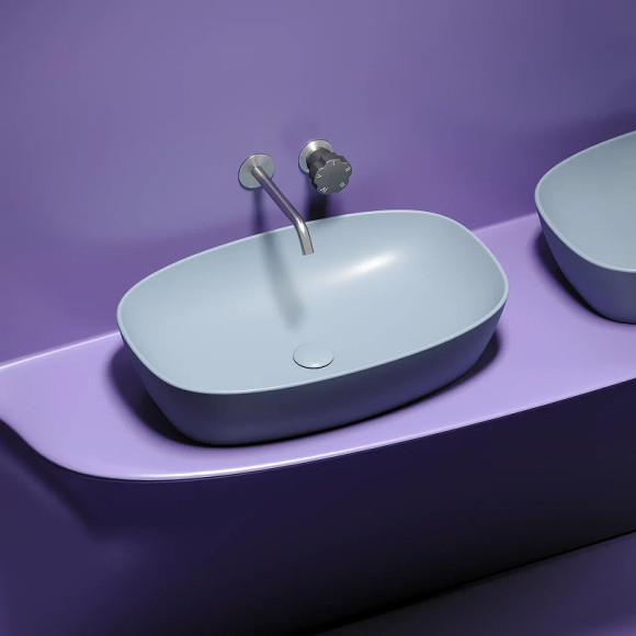 Раковина-чаша Ceramicanova Element 60 CN6049MHL Серо-голубая матовая Раковина-чаша Ceramicanova Element 60 CN6049MHL Серо-голубая матовая