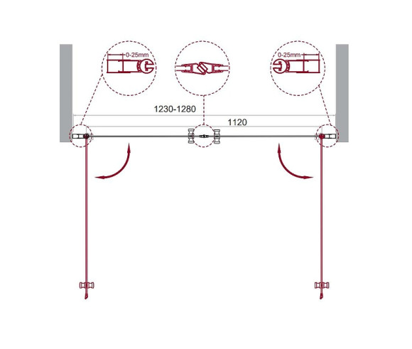 Душевая дверь BelBagno Etna 130 ETNA-B-2-130-C-Cr профиль Хром стекло прозрачное Душевая дверь BelBagno Etna 130 ETNA-B-2-130-C-Cr профиль Хром стекло прозрачное