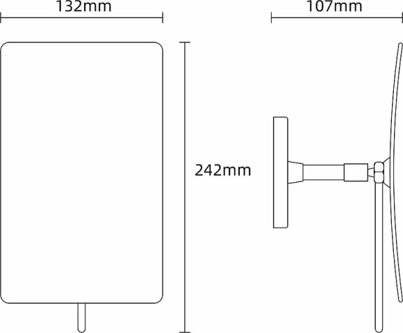 Косметическое зеркало Boheme Modern 506-CR Хром Косметическое зеркало Boheme Modern 506-CR Хром