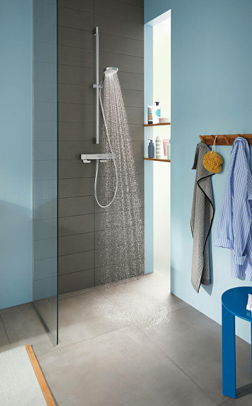 Смеситель для душа Hansgrohe Ecostat E 15773000 с термостатом Хром