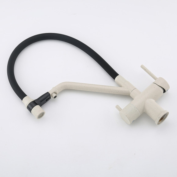 Смеситель для кухни Gappo G4398-81 Белый Черный