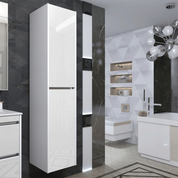 Шкаф пенал Opadiris Фреш 35 Z0000014801 Белый глянцевый Шкаф пенал Opadiris Фреш 35 Z0000014801 Белый глянцевый