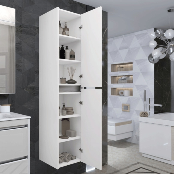 Шкаф пенал Opadiris Фреш 35 Z0000014801 Белый глянцевый Шкаф пенал Opadiris Фреш 35 Z0000014801 Белый глянцевый