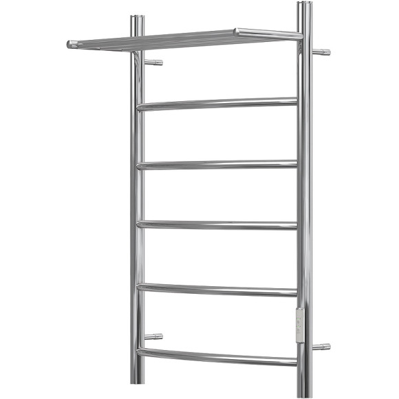 Электрический полотенцесушитель Point Афина PN04858P П5 500x800 с полкой, диммер справа Хром Электрический полотенцесушитель Point Афина PN04858P П5 500x800 с полкой, диммер справа Хром