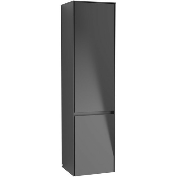 Шкаф-пенал Villeroy&Boch Collaro 40 C033L1PD подвесной Black Matt Lacquer