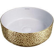 Раковина-чаша Grossman Color 35 GR-5010GWL Золото Белая