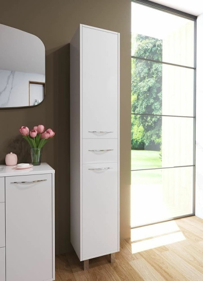 Шкаф пенал Эстет Barcelona 35 R ФР-00003591 Белый Шкаф пенал Эстет Barcelona 35 R ФР-00003591 Белый