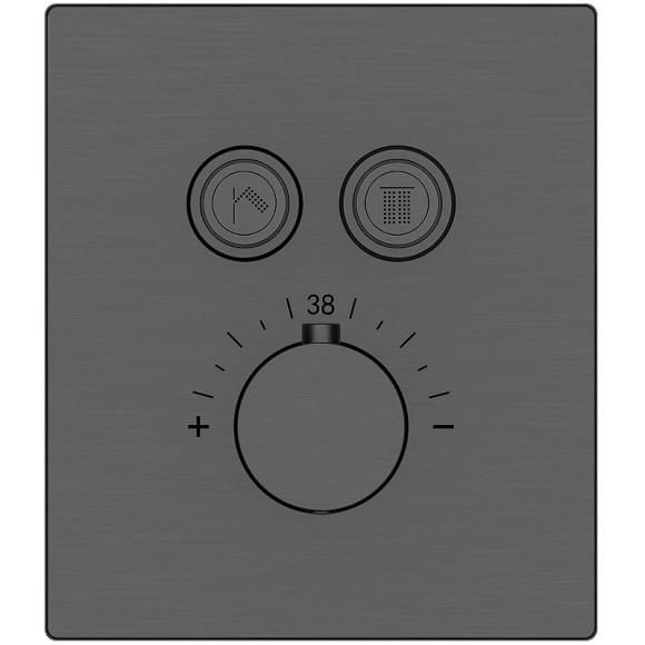 Душевая система Vincea Inspire VSFW-3I21T2GM с термостатом Вороненая сталь