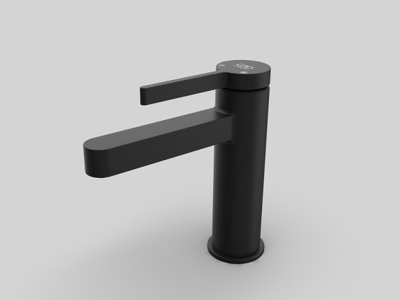 Смеситель для раковины GPD Gildo MLB165-S Черный матовый