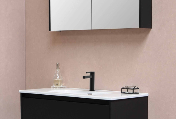 Смеситель для раковины GPD Gildo MLB165-S Черный матовый