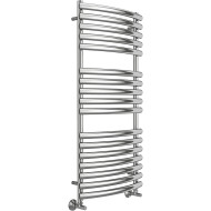 Водяной полотенцесушитель Terminus Капри П17 500х1200 4670078530653 Хром, нижнее подключение, G 1/2" ВР, с комплектом вентилей