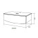 Тумба под раковину 1MarKa Nega 80П Ц0000002813 подвесная Белый глянец