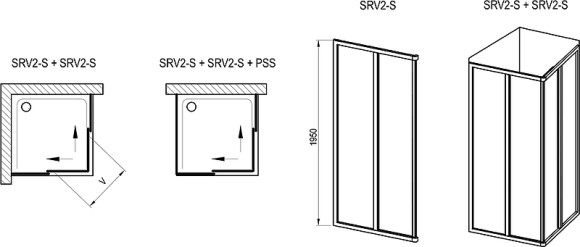 Душевая дверь Ravak Supernova SRV2-75 195 S 14V301O2ZG профиль Белый стекло Grape Душевая дверь Ravak Supernova SRV2-75 195 S 14V301O2ZG профиль Белый стекло Grape