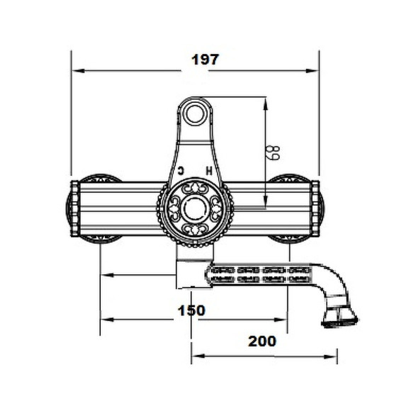 Смеситель для раковины Bronze de Luxe Windsor 10114 Бронза Смеситель для раковины Bronze de Luxe Windsor 10114 Бронза