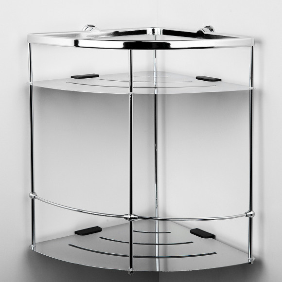 Полка корзина WasserKRAFT K-522 угловая Хром