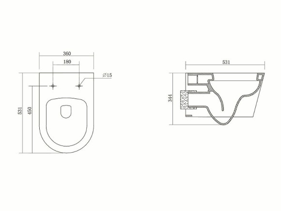 Унитаз Aquatek Бетта AQ1253W-00 подвесной с сиденьем Микролифт Унитаз Aquatek Бетта AQ1253W-00 подвесной с сиденьем Микролифт
