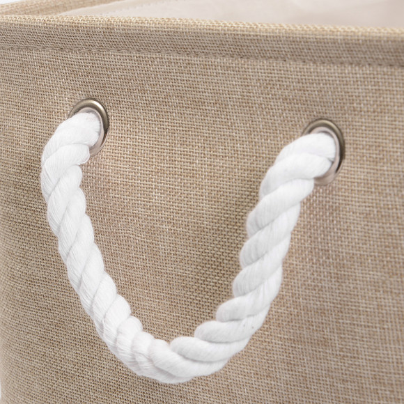 Корзина для белья WasserKRAFT Aisch WB-550-M Бежевая