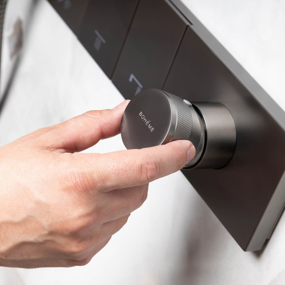 Душевая система Boheme Zodiac 132-GM Оружейная сталь