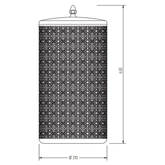 Корзина для белья Migliore Complementi 24738 Хром