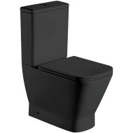 Унитаз компакт WeltWasser Rotbach 001 MT-BL 10000003793 Черный матовый с бачком и сиденьем Микролифт