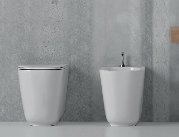 Унитаз Kerasan Tribeca 511830 приставной Белый матовый без сиденья Унитаз Kerasan Tribeca 511830 приставной Белый матовый без сиденья