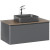 Тумба под раковину Raval Morelle 100 Mrl.01.100/P/A-T/RL подвесная Антрацит Трюфель