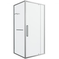 Душевой уголок Bravat Line 90x90 BS090.2116A профиль Хром стекло прозрачное