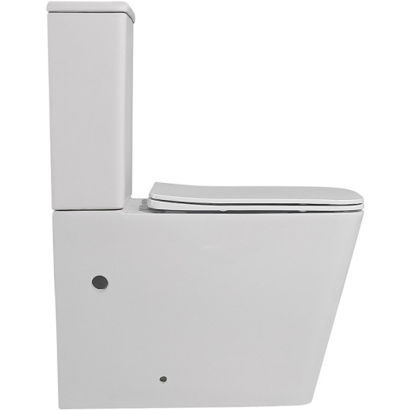 Унитаз компакт Abber Rechteck AC1210 Белый с бачком и сиденьем Микролифт