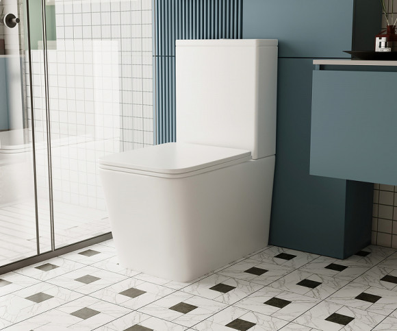 Унитаз компакт Abber Rechteck AC1210 Белый с бачком и сиденьем Микролифт