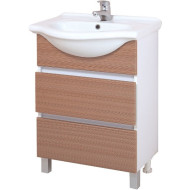 Тумба под раковину Onika Элита 60.13 106122 Штрокс коричневый Белый Тумба под раковину Onika Элита 60.13 106122 Штрокс коричневый Белый