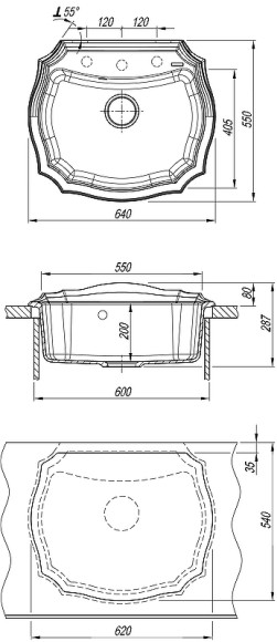 Кухонная мойка Florentina Эмилия-640 20.355.D0640.107 Песочная Кухонная мойка Florentina Эмилия-640 20.355.D0640.107 Песочная