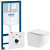 Комплект унитаза WeltWasser Merzbach 043 GL-WT 10000009939 с инсталляцией Grohe Rapid SL 38775001 с сиденьем Микролифт и клавишей смыва Хром