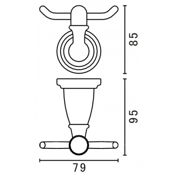 Двойной крючок Art&Max Bianchi AM-E-2601-Cr Хром Двойной крючок Art&Max Bianchi AM-E-2601-Cr Хром