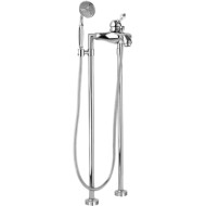 Смеситель для ванны Cezares Vintage VINTAGE-VDPM прозрачная ручка Хром