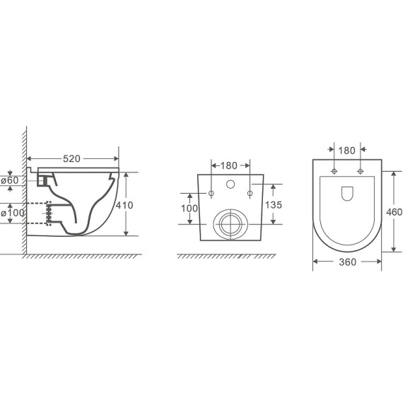 Унитаз WeltWasser Heimbach 043 GL-WT 10000011192 подвесной Белый глянец с сиденьем Микролифт
