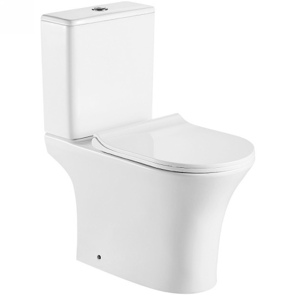 Унитаз компакт Azario Fretta Round AZ-1038A с бачком и сиденьем Микролифт