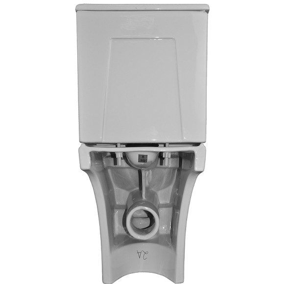 Унитаз компакт Azario Fretta Round AZ-1038A с бачком и сиденьем Микролифт