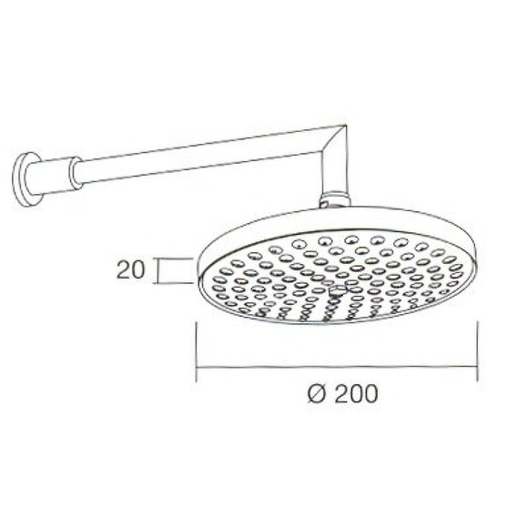 Верхний душ Margaroli 208CR Хром Верхний душ Margaroli 208CR Хром