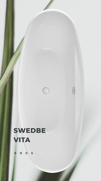 Акриловая ванна Swedbe Vita 170x80 8805 без гидромассажа Акриловая ванна Swedbe Vita 170x80 8805 без гидромассажа